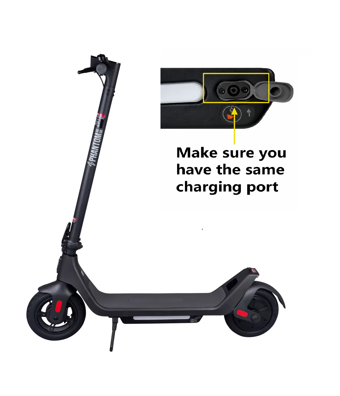 Phantom GOGO A10 42V 1.7A electric scooter charger