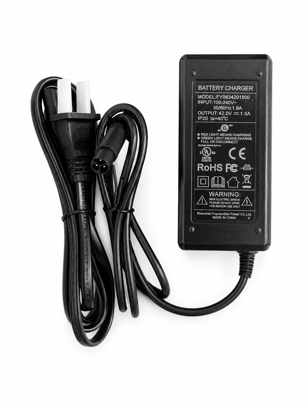 UL Certified 42V 1.5A Charger for Phantomgogo R1 / R1 Pro New Special 3-Pin Port - image 2