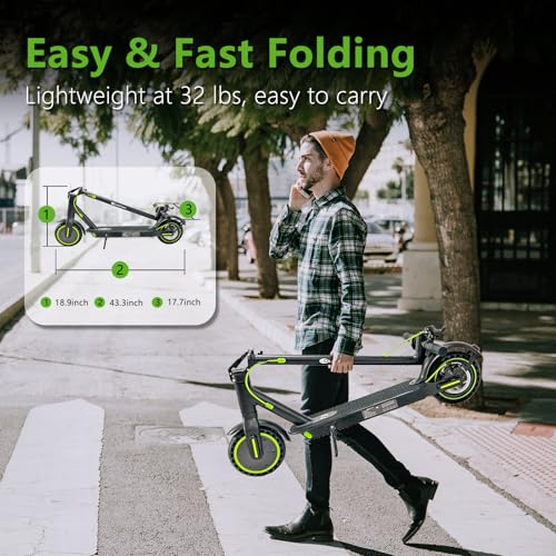Duodian Electric Scooter 350W 19MPH 21 Miles Range
