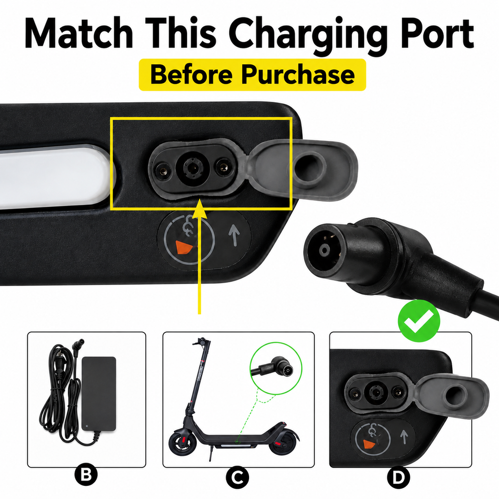Phantom A10 Electric Scooter Charger 42V 1.7A - New Special Port