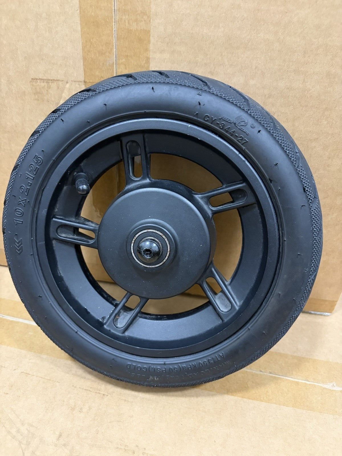 HLYZ A10 Electric Scooter Front Wheel Assembly 10*2.125 Air Tire