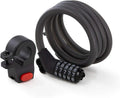 HLYZ Password Cable Lock for Bikes Scooters Black Combination Lock